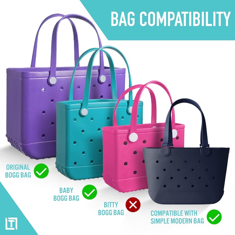 Tributary Brands - Purple Phone Holder for Bogg Bag and Simple Modern Bag - Made of Silicone and Fits All Phone Sizes - Image 4